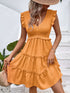 ruffled-v-neck-cap-sleeve-dress OhSoStyled - Sophia's Style in -10